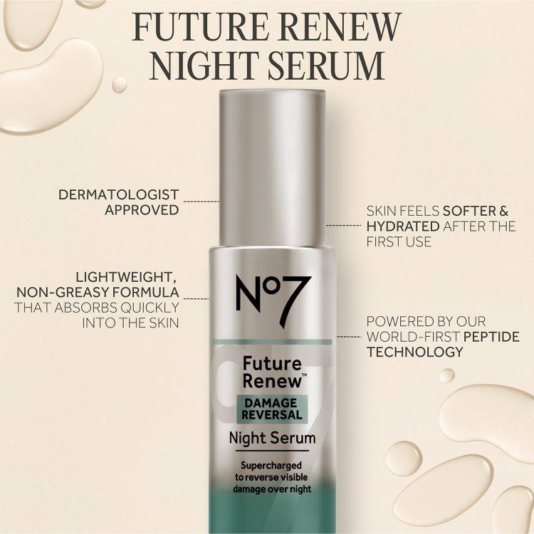 No7 Future Renew Damage Reversal Night Serum - 0.84 fl oz, 5 of 10