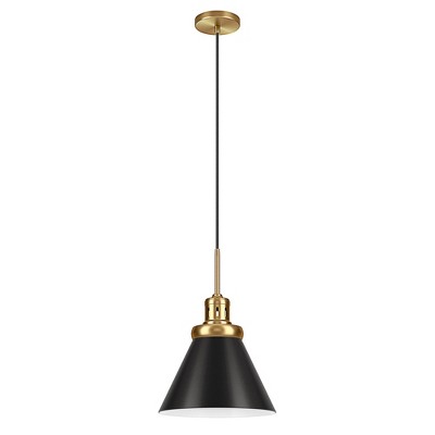 Hudson and Canal 12" Wide Pendant with Metal Shade