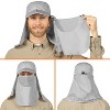 SUN CUBE Fishing Sun Hat with Neck Flap for Men UV Protection Cover Outdoor Bucket Cap with Face Covering for Hiking Running - 2 of 4