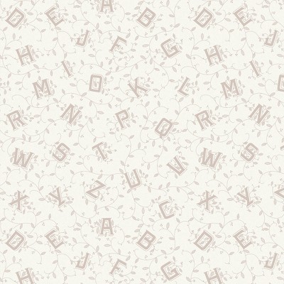 Laura Ashley Alphabet Dove Grey Wallpaper : Target