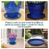 Sunnydaze Outdoor/Indoor High-Fired Glazed UV- and Frost-Resistant Ceramic Flower Pot Planter Saucers - 2-Pack - 4 of 4