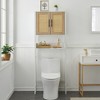Garvee Bathroom Over The Toilet Storage Cabinet with Rattan Door and Adjustable Shelf - 2 of 4