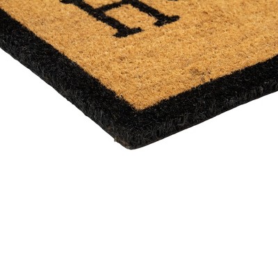 Northlight Seasonal Natural Coir Rectangular "Home Sweet Home" Doormat 16" x 48"