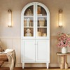Hommoo 68" Tall Arched Bookcase - 3 of 4