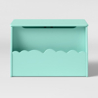 mint green toy box