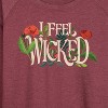 Women's - Wicked - Elphaba Lightweight French Terry Wide Neck Long Sleeve Graphic Shirt - 2 of 4