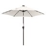 Sonkuki 7.5 ft Outdoor LED Solar Lighted Patio Market Umbrella w/ Push Button Tilt - 2 of 4