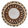 Storied Home Glass Votive Holder with Woven Rattan Sleeve, Brown and Natural - 4 of 4