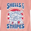 Girls' - Teenage Mutant Ninja Turtles - Shells And Stripes Fitted Short Sleeve Graphic T-Shirt - 2 of 4