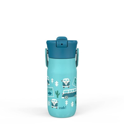 Zak Designs Zak Hydration 14 ounce Kids Stainless Steel Vacuum Insulated Water  Bottle, On the Move 