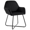 vidaXL Dining Chairs 2 pcs Black Velvet - 2 of 4