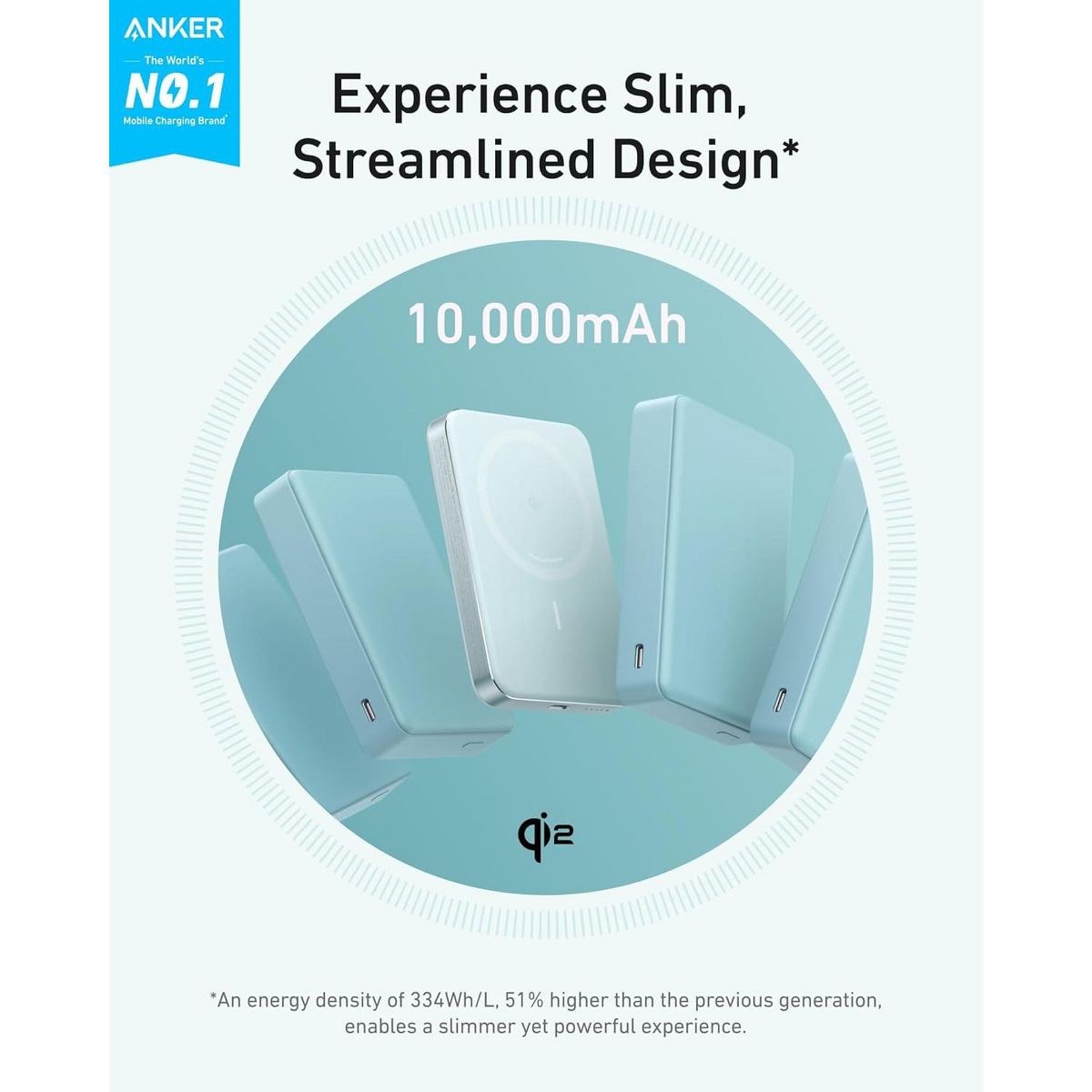 Anker MagGo Power Bank, Ultra-Slim 10,000mAh Magnetic Battery Pack - thumbnail 7