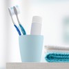 Unique Bargains 2Pcs Bathroom Tumblers Bathroom Toothbrush Cup Blue 4.33''x2.76'' 350ml - 2 of 4