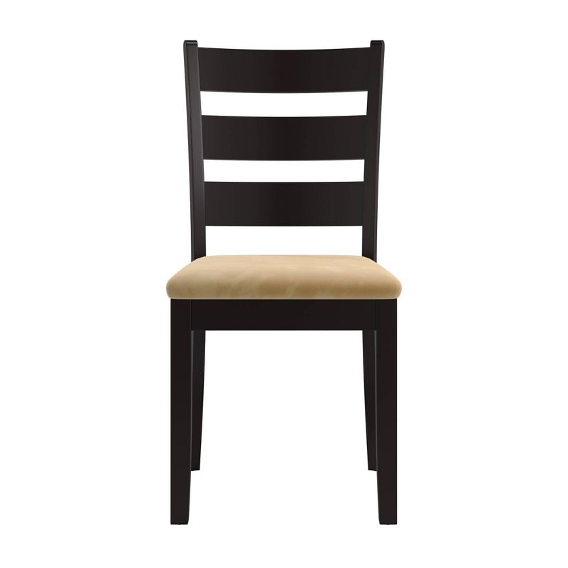 Set of 2 Kensington Ladder Back Chair Wood/Black - Inspire Q, 6 of 7