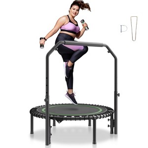 40" Foldable Fitness Trampoline with Adjustable Handle - 1 of 4