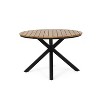 Christopher Knight Home 5pc Soto Mesh and Acacia Wood Teak Round Outdoor Dining Set Black - 4 of 4