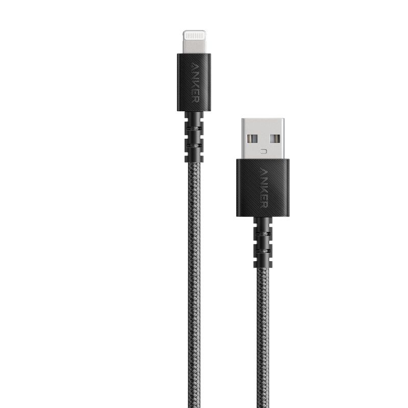 Anker PowerLine Select+ USB-A to Lightning Cable 6 ft - Black, 1 of 7