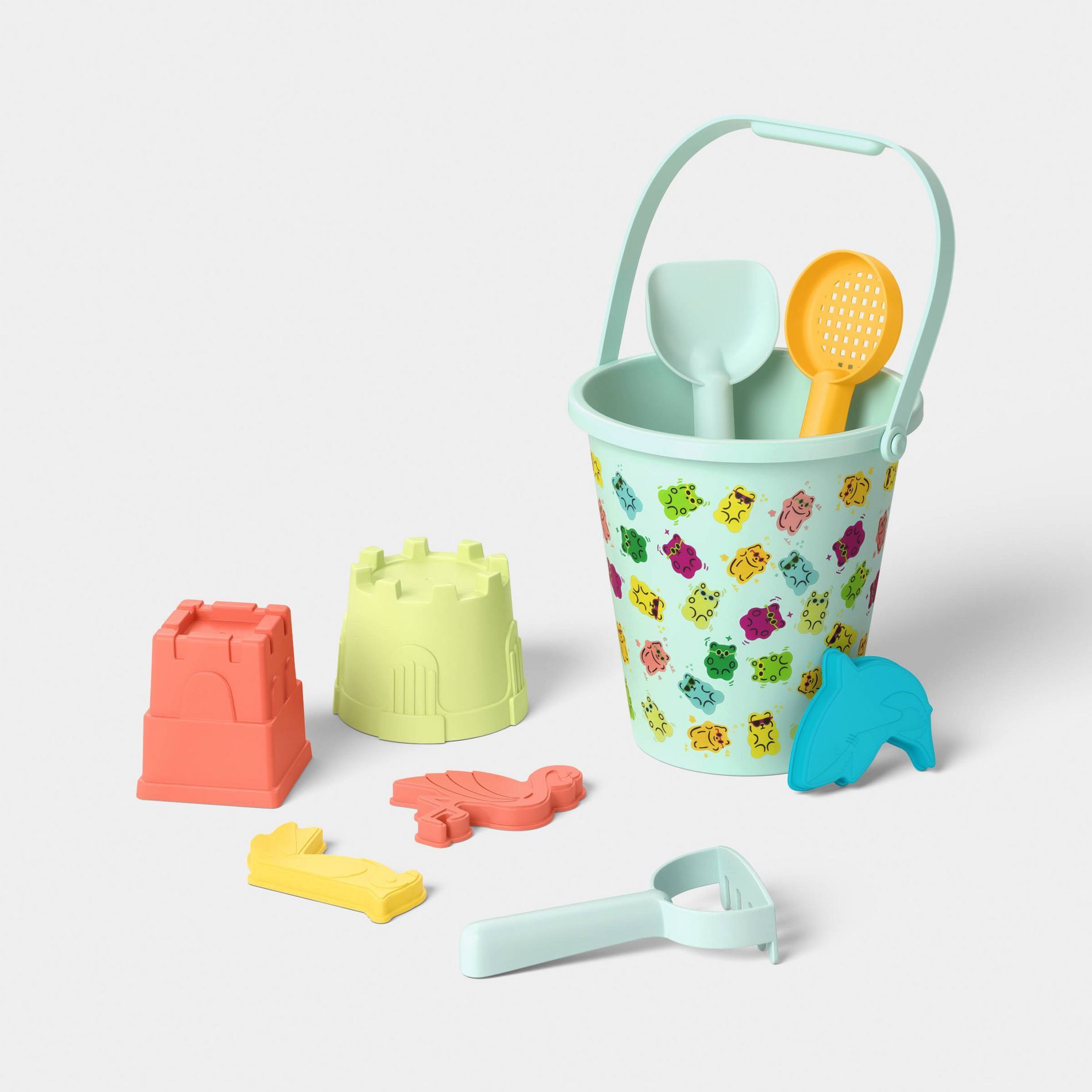 Gummy Bear Bucket Set Sand Toy - 9pc - Sun Squad™