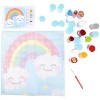 Bright Creations Rainbow Latch Hook Kit for Kids Beginners, Printed Canvas, Arts and Crafts - image 3 of 4
