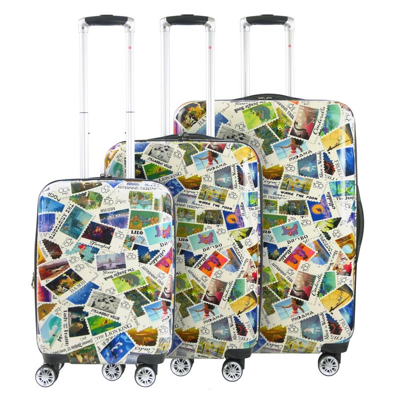 DISNEY Ful  Disney 100 Years Stamps ABS 3pc Hard-sided Spinner Luggage Set, 2 of 6