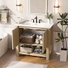 ORRD Modern TV Stand for 80'' TV, Media Console with 3 Doors, Large Storage Cabinet for Living Room or Bedroom - 3 of 4