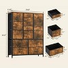 15-Drawer Fabric Storage Tower with 3 Sizes, Heavy-Duty Metal Frame, Anti-Tip Kit, Tool-Free Assembly, for Nursery, Bedroom, Closet - 3 of 4