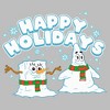 Men's SpongeBob SquarePants Happy Holiday Snowman Long Sleeve Shirt - 2 of 4