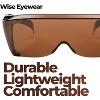 grinderPUNCH Cover-Ups Black Fit Over Sunglasses - Wrap Around Sunglasses - People Who Wear Prescription Glasses in the Sun (Black) - 4 of 4
