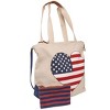 Magid Canvas American Flag Tote With Pouch - 4 of 4