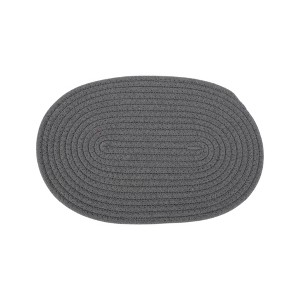 Unique Bargains Trivet Oval Rope Coaster Cotton Non-Woven Fabric 12.6"x8.66"x0.31" - 1 of 3
