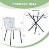 ModernLuxe 5 Piece Round Dining Table Set for 4, Glass Dining Set, Minimalist Saving Breakfast Nook Table Set, Black/White/Brown/Light Gray - 3 of 4