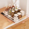 Slide Out Cabinet Organizer Basket, No-Drill Pull Out Mesh Storage Drawer for Kitchen, Bathroom, Home Cabinets, Multifunctional Shelf Solution - 2 of 4