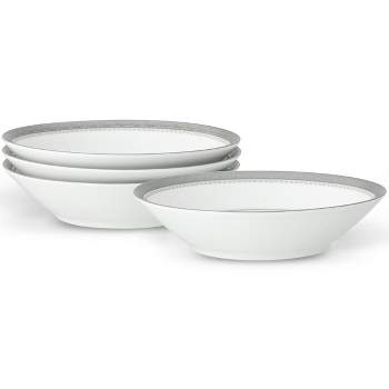 Noritake Charlotta Platinum Set of 4 Fruit Bowls