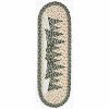 Earth Rugs Holiday Village Trees Oval Stair Tread 27"x8.25" – Handcrafted Jute Rug - 3 of 3