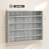 Aghana Digitals Wall-Mounted 5-Tier Gray Display Case with 2 Glass Doors, Adjustable Shelves for - 3 of 4