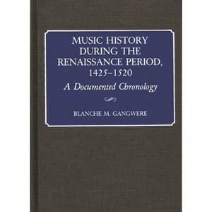 Music History During the Renaissance Period, 1425-1520 - (Music Reference Collection) Annotated by  Blanche Gangwere (Hardcover) - 1 of 1