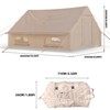 4-8 Person Inflatable Camping Tent, Large Inflatable Tent House with Air Pump, Quick Assembly Luxury Camping Tent, Waterproof Oxford Fabric Suitable - 3 of 4