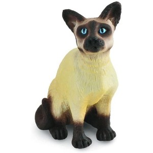 Breyer Animal Creations CollectA Cats & Dogs Collection Miniature Figure | Siamese Cat - 1 of 1