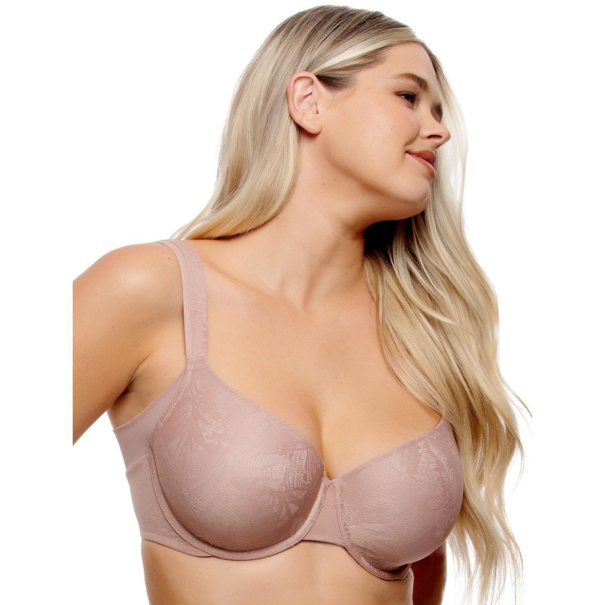 Women's Jessamine Side Smoothing T-Shirt Bra - Full Coverage, Comfortable, Elegant Lace, Back Smoothing - Felina - thumbnail 6