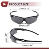 Unique Bargains Motorcycle Riding Goggles PC Tri-acetel for Outdoor Sports Dirt Bike ATV Dark Gray Lens Bright Black Frame 1Set - 4 of 4