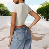 Anna-Kaci Active Women's Athletic Short Sleeve Crop Top with Stretch Fit and Crew Neck Design - 3 of 4