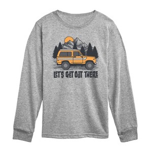 Boys' - Instant Message - Let's Get Out There Long Sleeve Graphic T-Shirt - 1 of 4