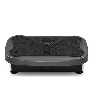 Vibration Plate Fitness Platform with handle Whole Body Exercise Machine with 120 Speed Levels, Lymphatic Drainage-Grey - 1 of 4