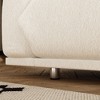 Famapy Living Room Sofa Teddy Velvet Cloud Sofa Loveseat High Resilience Sponge White - 4 of 4