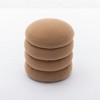VisioGear Round Ottoman, Soft Velvet Round Ottoman Footrest Stool for Living Room, Coffee, 16.93"*16.93"*18.5" - 2 of 4