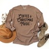 Simply Sage Market Women's Coffee and Christmas Music Long Sleeve Garment Dyed Tee - 3 of 4