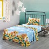 Marcielo Kids Cotton Sunflower Bed Sheet for Girls Teens Children - 4 of 4