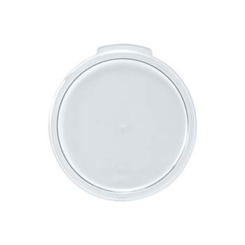 Winco Round Storage Container Cover, Clear Polycarbonate, Fits 1-Quart