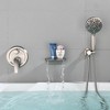 CLIHOME Wall Mount Single-Handle 7-Spray Tub and Shower Faucet with Handheld Shower Head (Valve Included) - 2 of 4
