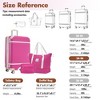 NAYSAYE Luggage Set 24 Inch with Duffel Bag and Toiletry Bag Lightweight Suitcase for Travel, Pink, 17.7"*11.2"*26.4" - 3 of 4